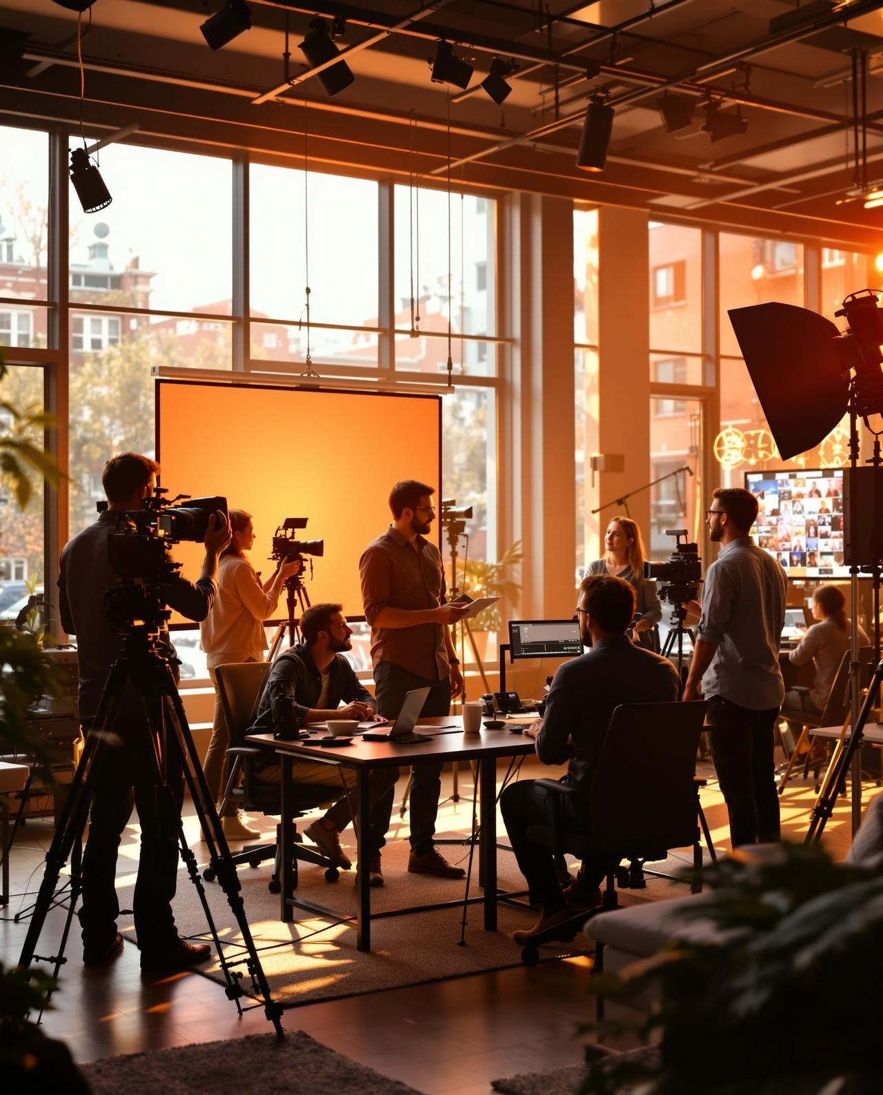 影视h公司办公环境